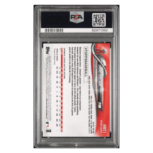 Shohei Ohtani PSA 9 2018 Topps Chrome Update Rookie RC Card #HMT1