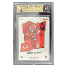 Xavier Worthy BGS 9.5 2024 Panini Absolute Kaboom! Horizontal Rookie RC Card #12