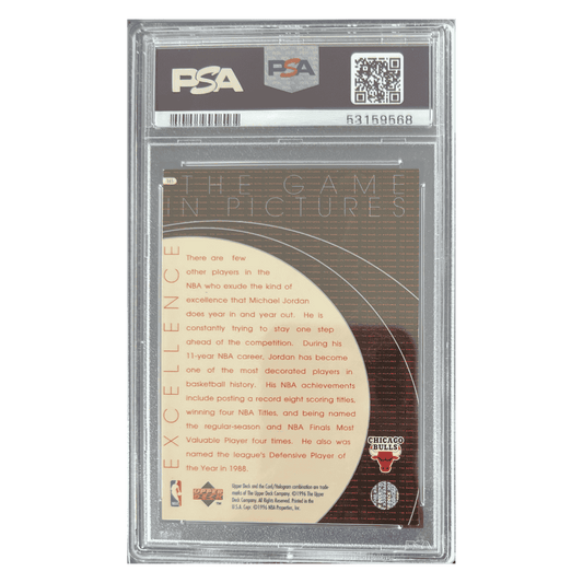 Michael Jordan PSA 7 1996 Upper Deck Card #165