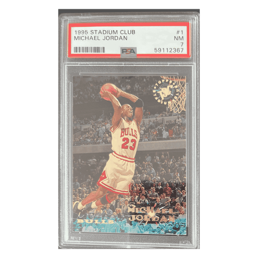 Michael Jordan PSA 7 1995 Topps Stadium Club Card #1