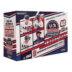 2026 Panini USA Stars and Stripes Prizm Baseball Trading Card Mega Box