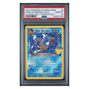 Dark Gyarados Holo PSA 10 2021 Pokemon Celebrations Classic Collection Team Rocket Card #8