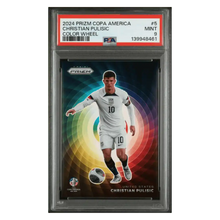 Christian Pulisic PSA 9 2024 Panini Prizm COMMEBOL Copa America Color Wheel Card #5