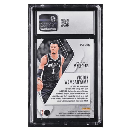 Victor Wembanyama CGC 9 2023-24 Panini Phoenix Rookie RC Card #256