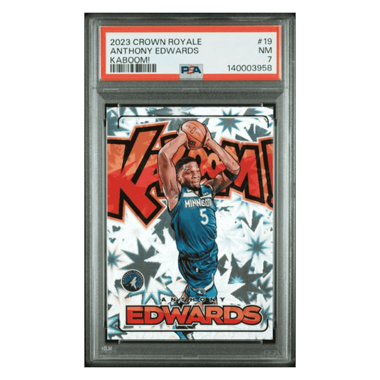 Anthony Edwards PSA 7 2023 Panini Crown Royale Kaboom! Card #19