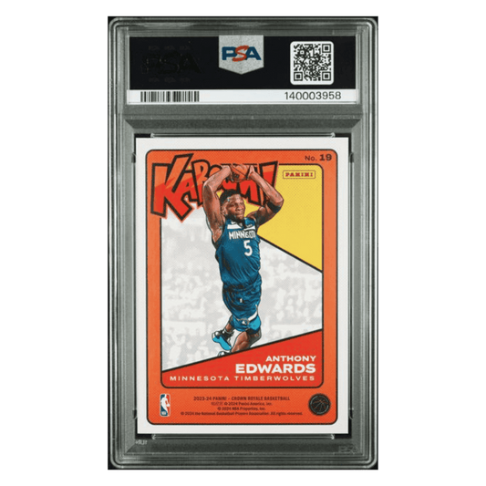 Anthony Edwards PSA 7 2023 Panini Crown Royale Kaboom! Card #19