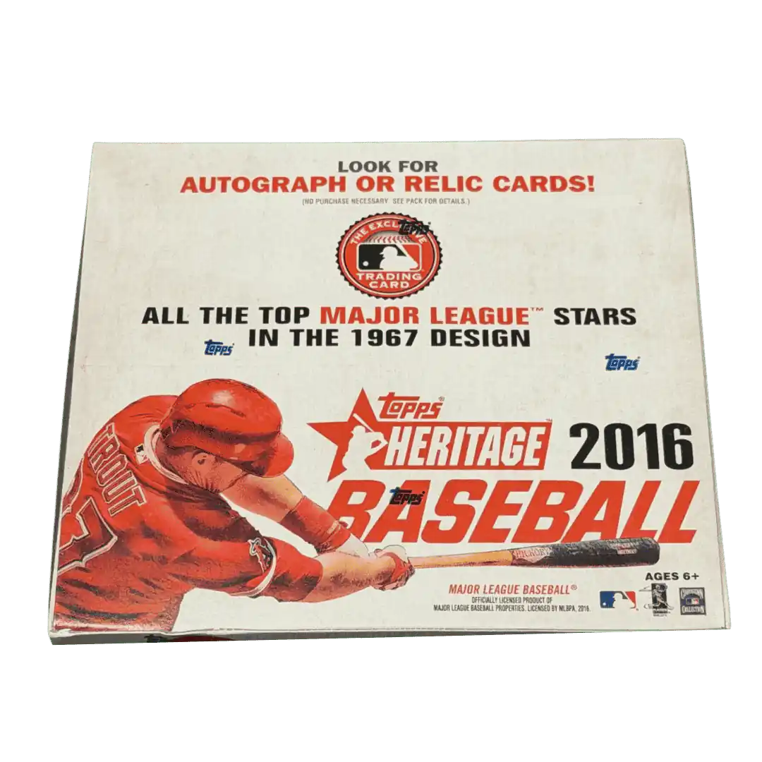 2016 Topps Heritage Baseball Retail Box