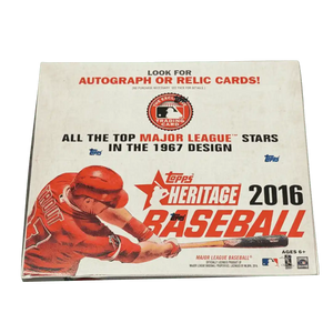 2016 Topps Heritage Baseball Retail Box