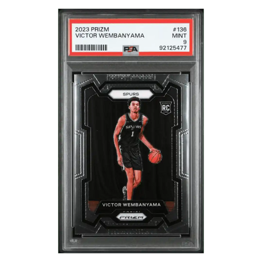 Victor Wembanyama PSA 9 2023 Panini Prizm Rookie RC Card #136