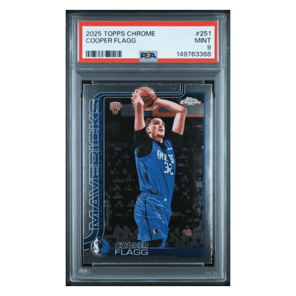 Cooper Flagg PSA 9 2025 Topps Chrome Rookie RC Card #251