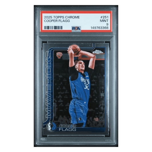 Cooper Flagg PSA 9 2025 Topps Chrome Rookie RC Card #251