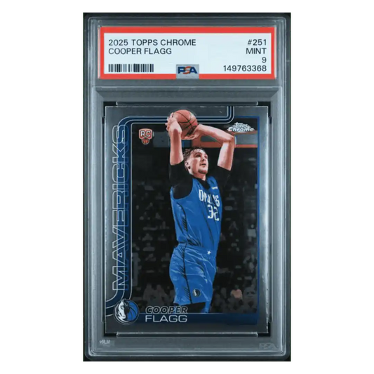 Cooper Flagg PSA 9 2025 Topps Chrome Rookie RC Card #251