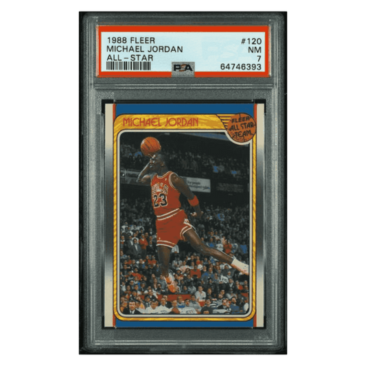 Michael Jordan PSA 7 1988 Fleer All Star Card #120