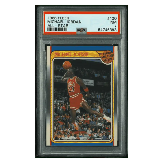 Michael Jordan PSA 7 1988 Fleer All Star Card #120