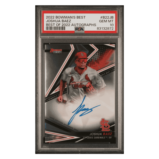 Joshua Baez PSA 10 2022 Bowmans Best of 2022 Autographs Card #B22JB