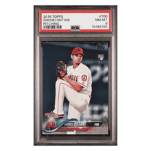 Shohei Ohtani PSA 8 2018 Topps Pitching Rookie RC Card #700