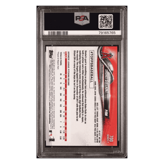 Shohei Ohtani PSA 8 2018 Topps Pitching Rookie RC Card #700