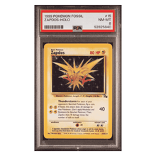 Zapdos Holo PSA 8 1999 Pokemon Fossil Card #15