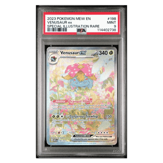 Venusaur ex PSA 9 2023 Pokemon Mew Special Illustration Rare Card #198