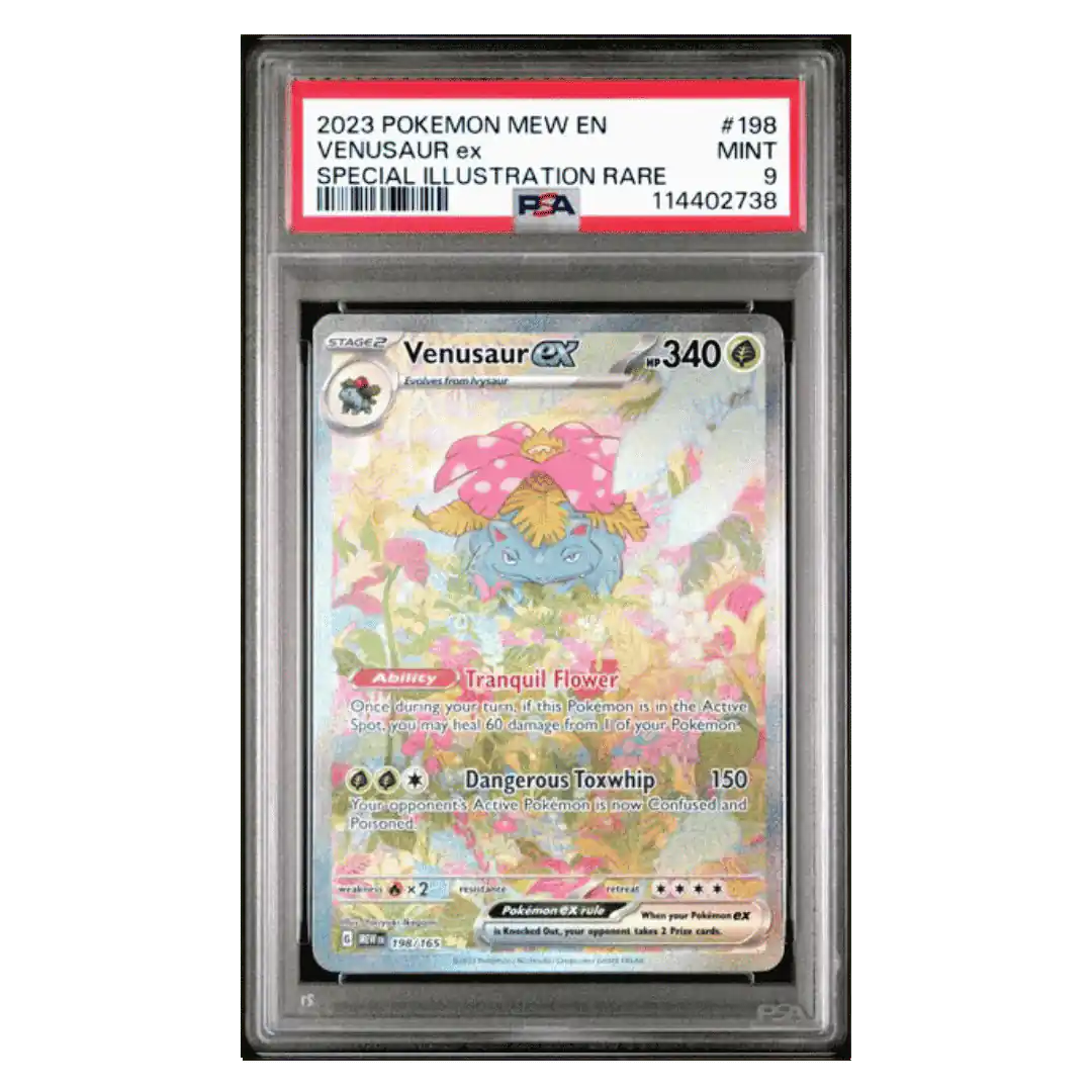 Venusaur ex PSA 9 2023 Pokemon Mew Special Illustration Rare Card #198