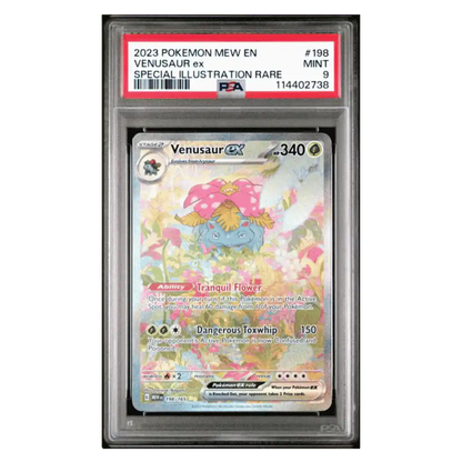 Venusaur ex PSA 9 2023 Pokemon Mew Special Illustration Rare Card #198