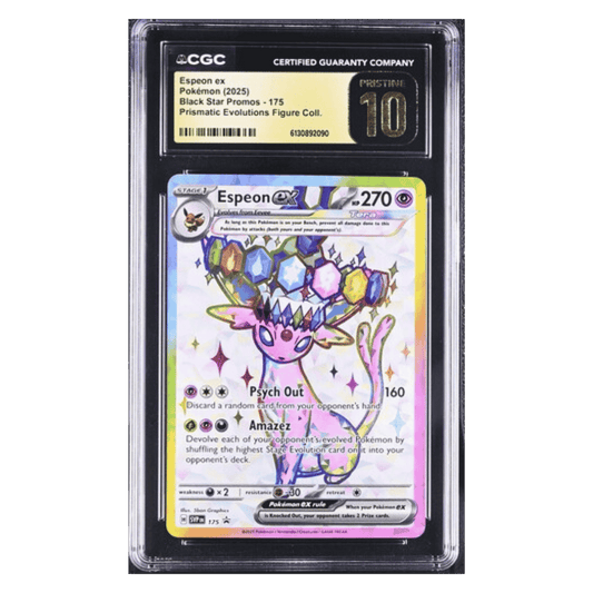 Espeon ex CGC 10 2025 Pokemon Prismatic Evolutions Figure Collection Black Star Promos Card #175