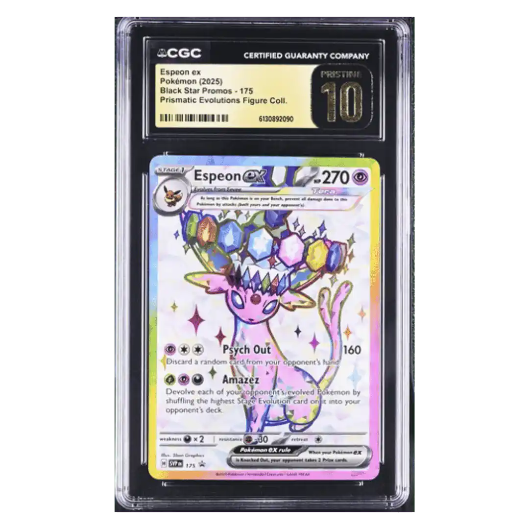 Espeon ex CGC 10 2025 Pokemon Prismatic Evolutions Figure Collection Black Star Promos Card #175