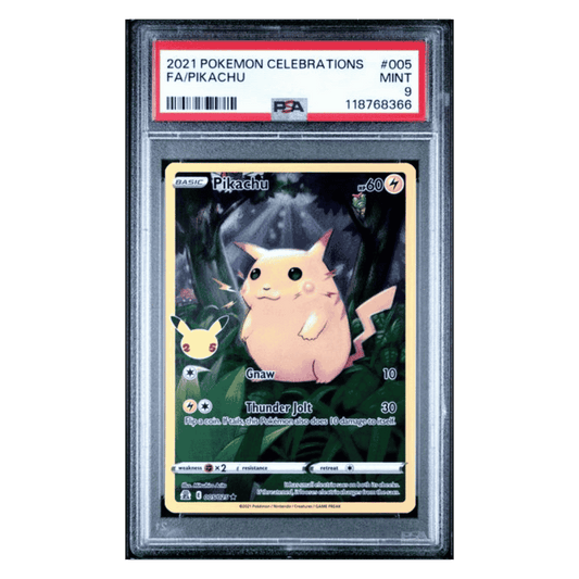 Full Art Pikachu PSA 9 2021 Pokemon Celebrations Card #005