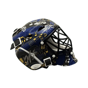 Jordan Binnington St Louis Blues Autographed Mini Replica Goalie Mask - JSA COA