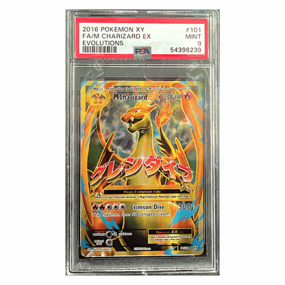 Full Art M Charizard EX PSA 9 2016 Pokemon XY Evolutions Card #101