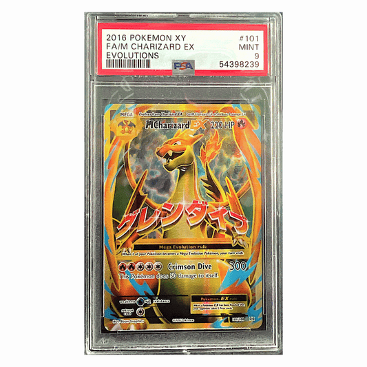 Full Art M Charizard EX PSA 9 2016 Pokemon XY Evolutions Card #101
