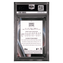 Shohei Ohtani PSA 8 2018 Bowman Platinum with Glove Rookie RC Card #34