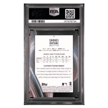 Shohei Ohtani PSA 8 2018 Bowman Platinum with Glove Rookie RC Card #34