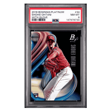 Shohei Ohtani PSA 8 2018 Bowman Platinum with Glove Rookie RC Card #34