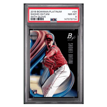 Shohei Ohtani PSA 8 2018 Bowman Platinum with Glove Rookie RC Card #34