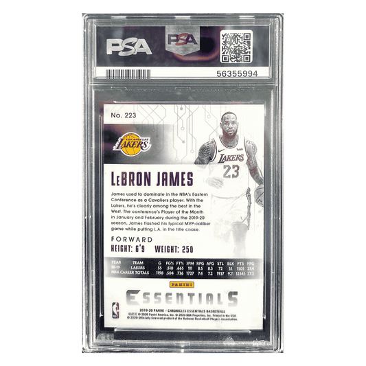 LeBron James PSA 10 2019 Panini Chronicles Card #223