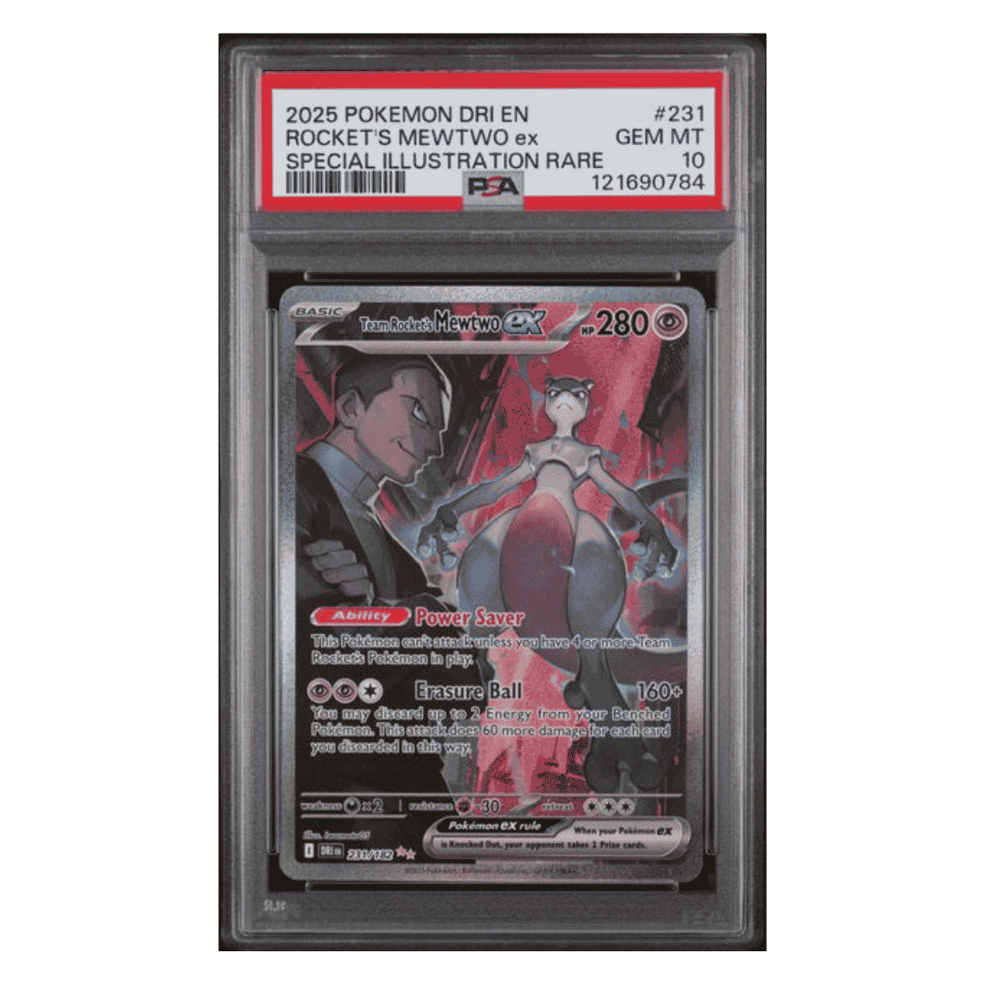 Rocket's Mewtwo ex PSA 10 2025 Pokemon Destined Rivals English Special Illustration Rare Card #231