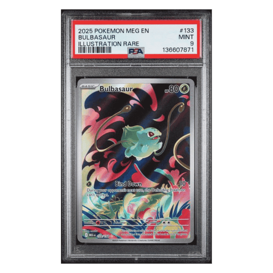 Bulbasaur PSA 9 2025 Pokemon Mega Evolution English Illustration Rare Card #133
