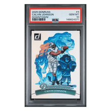Calvin Johnson PSA 10 2025 Donruss Downtown Card #4