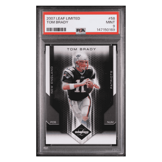 Tom Brady PSA 9 2007 Leaf Limited Card #58