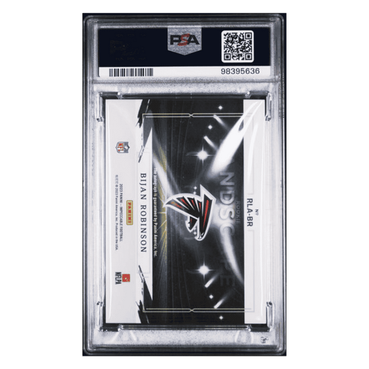 Bijan Robinson PSA 10 2023 Panini Impeccable Rookie Landscape Autograph Silver #d/ 75 POP 1 Card #RLABR