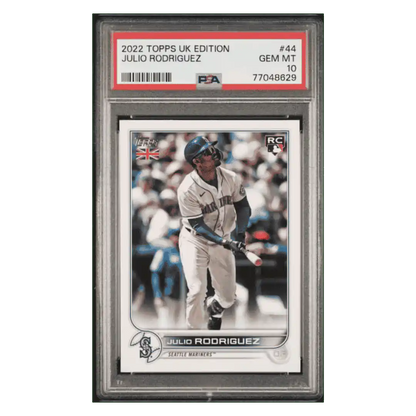 Julio Rodriguez PSA 10 2022 Topps UK Edition Rookie RC Card #44