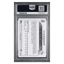 Julio Rodriguez PSA 10 2022 Topps Holiday Rookie RC SSP Card #HW44