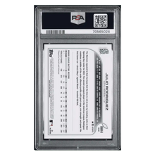 Julio Rodriguez PSA 10 2022 Topps Holiday Rookie RC SSP Card #HW44