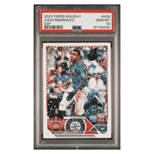 Julio Rodriguez PSA 10 2023 Topps Holiday Rookie RC SSP Card #H26