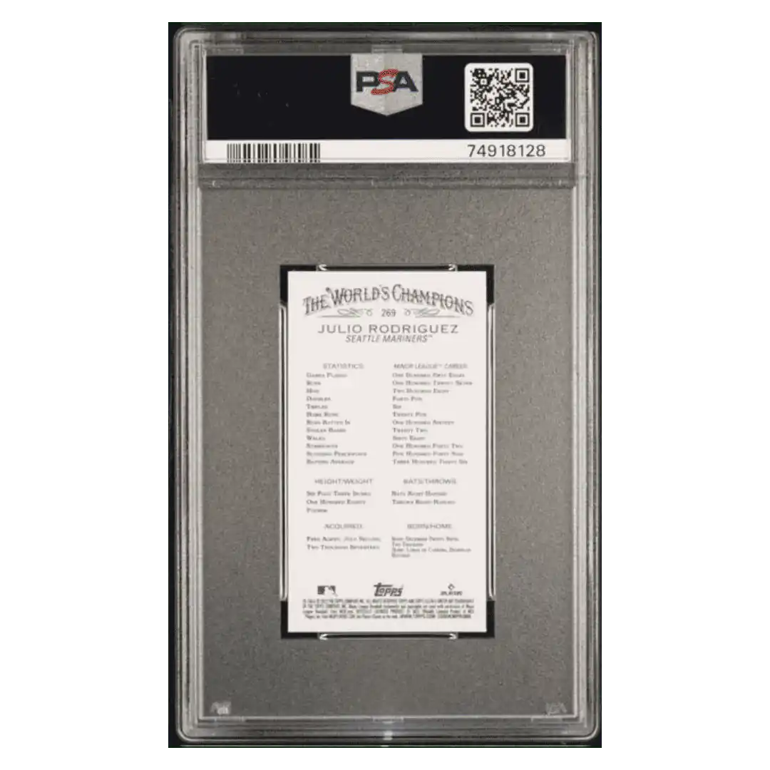 Julio Rodriguez PSA 10 2022 Topps Allen & Ginter Mini Card #269