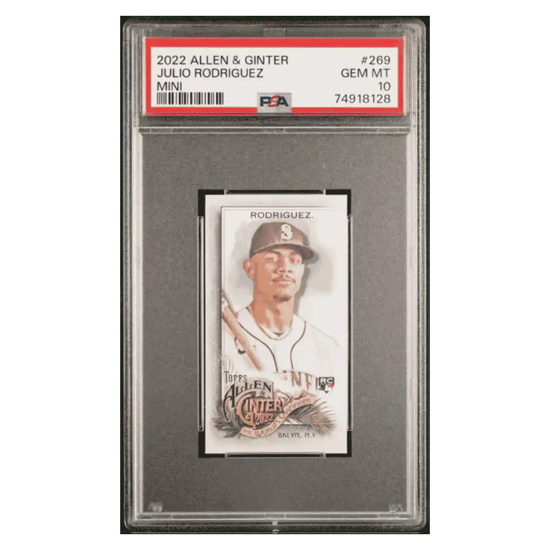 Julio Rodriguez PSA 10 2022 Topps Allen & Ginter Mini Card #269