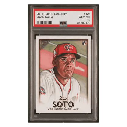 Juan Soto PSA 10 2018 Topps Gallery Rookie RC Card #126