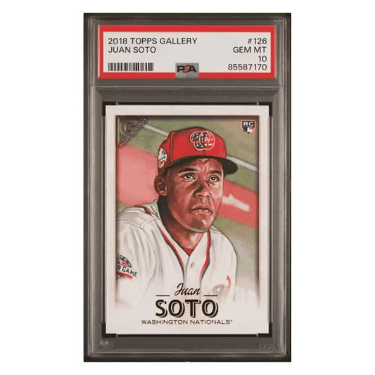 Juan Soto PSA 10 2018 Topps Gallery Rookie RC Card #126
