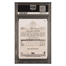 Juan Soto PSA 10 2018 Topps Gallery Rookie RC Card #126